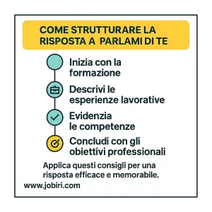 strutturare risposta colloquio