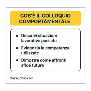 colloquio comportamentale