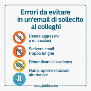 errori email di sollecito