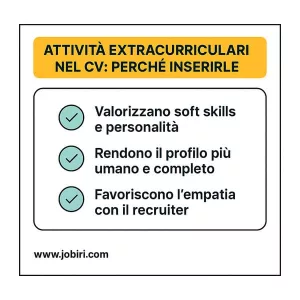 attivita extracurriculari cv