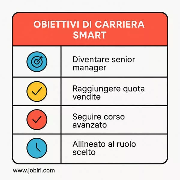 obiettivi carriera smart