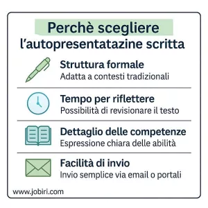 vantaggi autopresentazione scritta