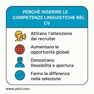 perche inserire competenze linguistiche