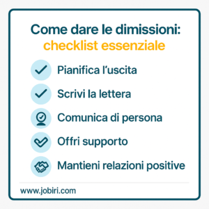 Dare le dimissioni