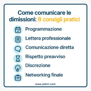 comunicare le dimissioni