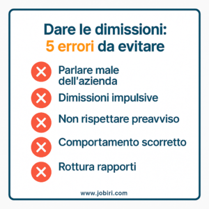 dare le dimissioni