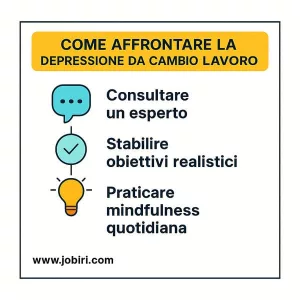 affrontare depressione cambio lavoro
