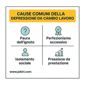 cause depressione cambio lavoro