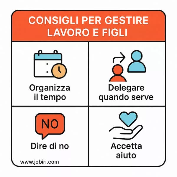 consigli gestione lavoro e figli