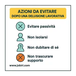 azioni evitare delusione lavorativa
