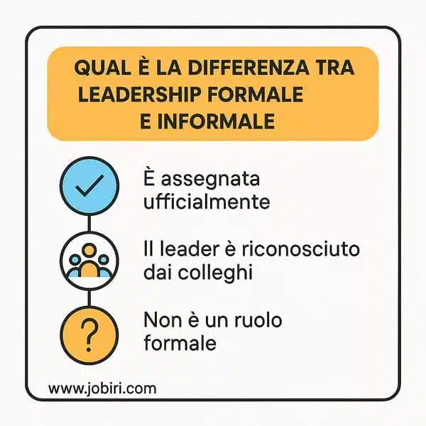 differenza leadership formale informale