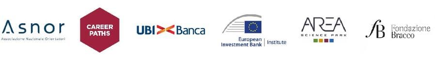 I nostri partner: Asnor, Ubi Banca, EIB, Career Paths, Area Science Park, Fondazione Bracco