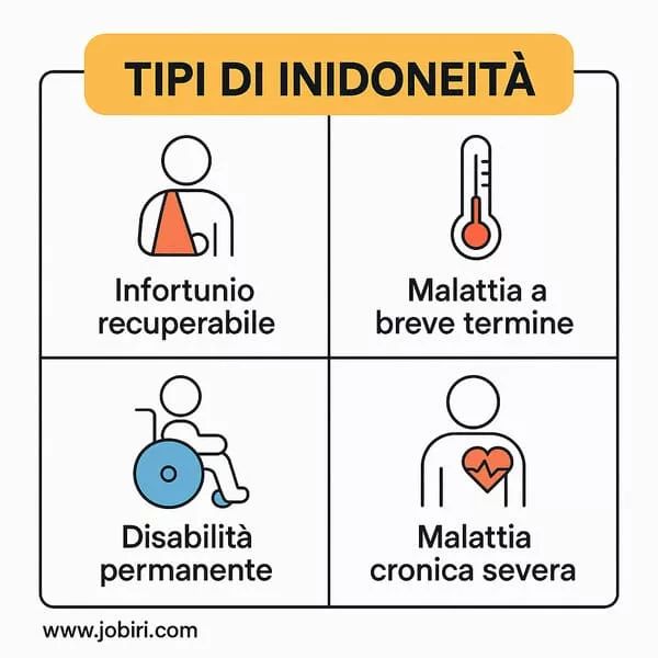 tipi di inidoneita lavoro