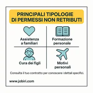 tipologie permessi non retribuiti
