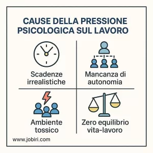 cause pressione lavoro