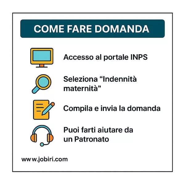 come richiedere indennita maternita disoccupazione