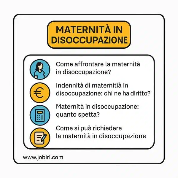 maternita in disoccupazione
