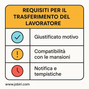 requisiti trasferimento lavoratore