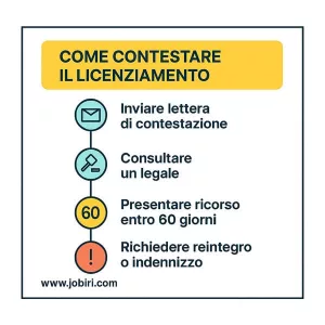 come contestare il licenziamento
