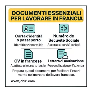 documenti per lavorare in francia 