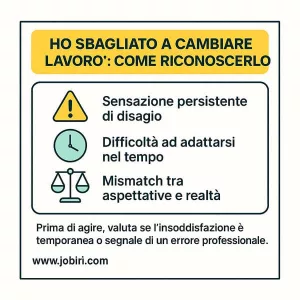 ho sbagliato a cambiare lavoro 