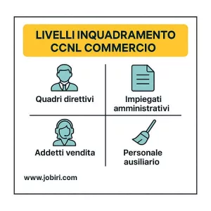livelli inquadramento ccnl commercio