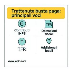 voci trattenute busta paga