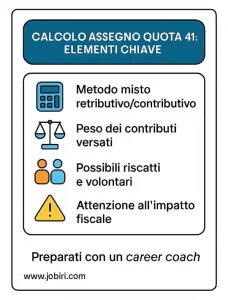 calcolo pensione quota 41 