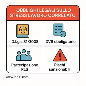 obblighi valutazione stress lavoro correlato 