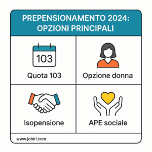 prepensionamento opzioni principali