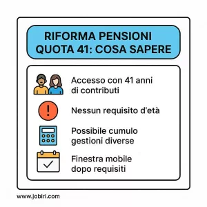 riforma pensioni quota 41 cosa sapere 