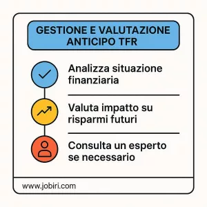 valutazione consapevole anticipo tfr 