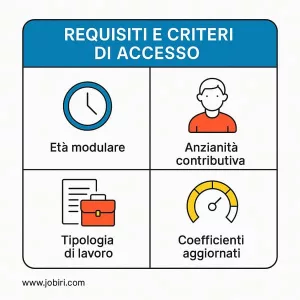 requisiti accesso pensione criteri 