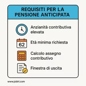 requisiti pensione anticipata