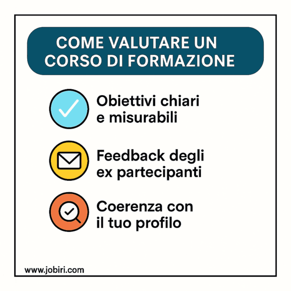 come valutare corso di formazione