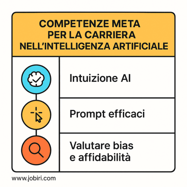 competenze meta carriera intelligenza artificiale