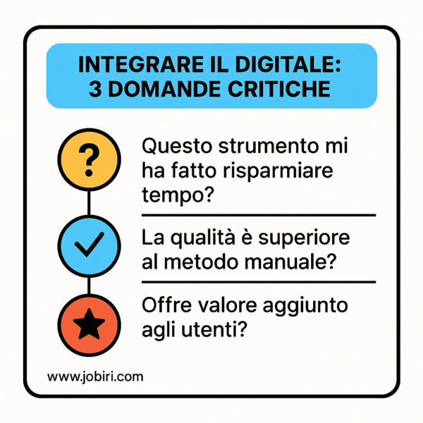 integrare digitale 3 domande critiche 